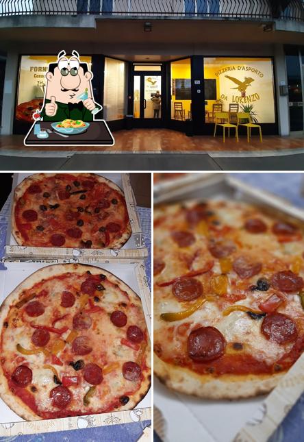 Questa è la foto che raffigura la cibo e interni di Pizzeria da Lorenzo pizze per asporto e consegna a domicilio