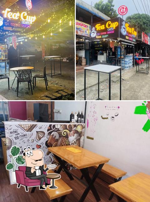 The interior of Tea Cup Cafe
