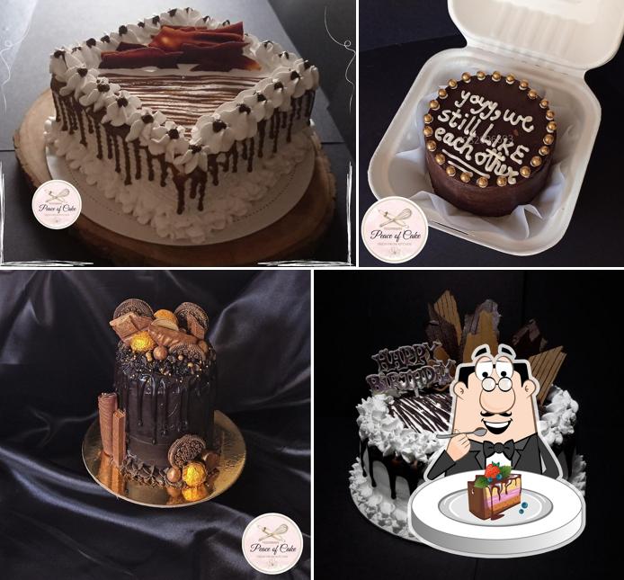 Chocolate cake at A Peace Of Cake Vizag