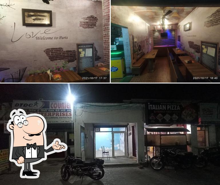 The interior of Italian pizza