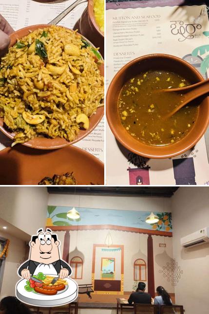 This is the picture depicting food and interior at Ouvra Telugu Kitchen