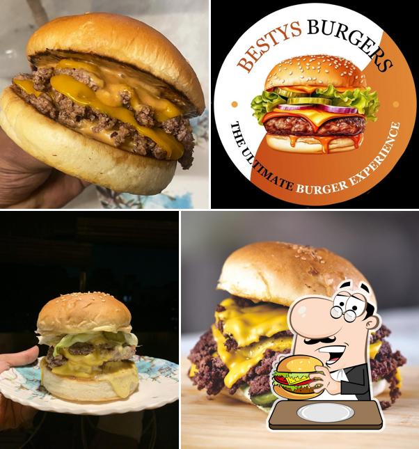 Order a burger at Bestys Burgers