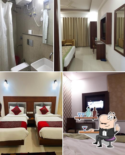 Take a seat at one of the tables at Hotel Arch - Near Aerocity New Delhi