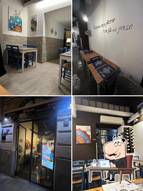 Gli interni di I Viziosi pizzeria