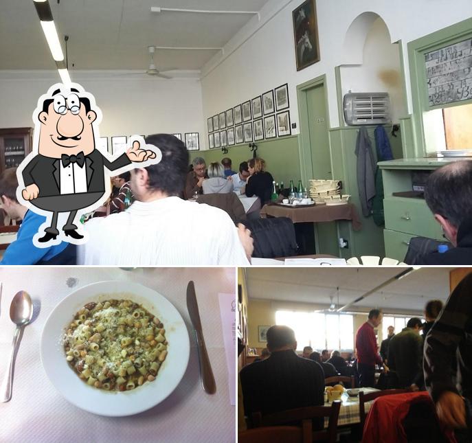 La interni e cibo del ristorante