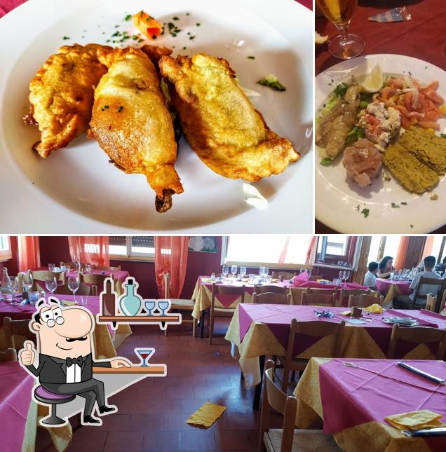 Gli interni di Trattoria Fornico