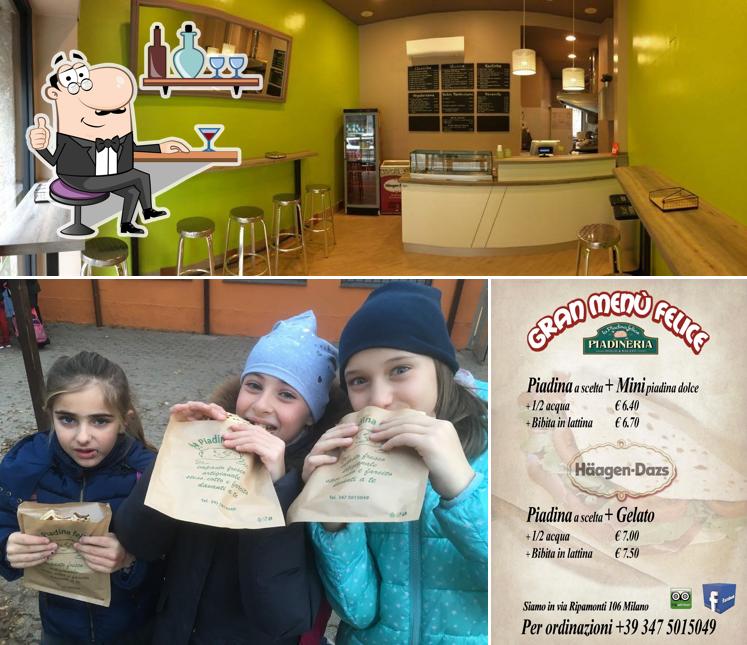 Gli interni di La Piadina Felice