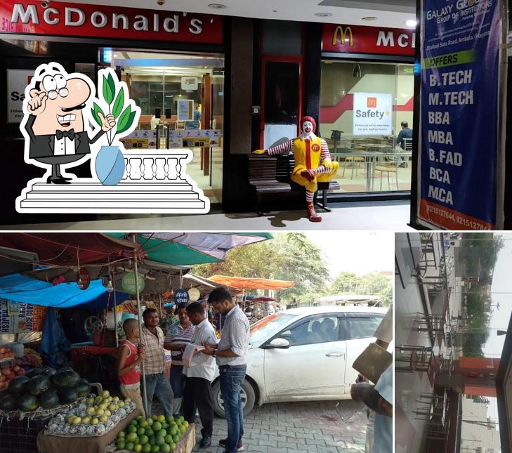 The exterior of McDonald's