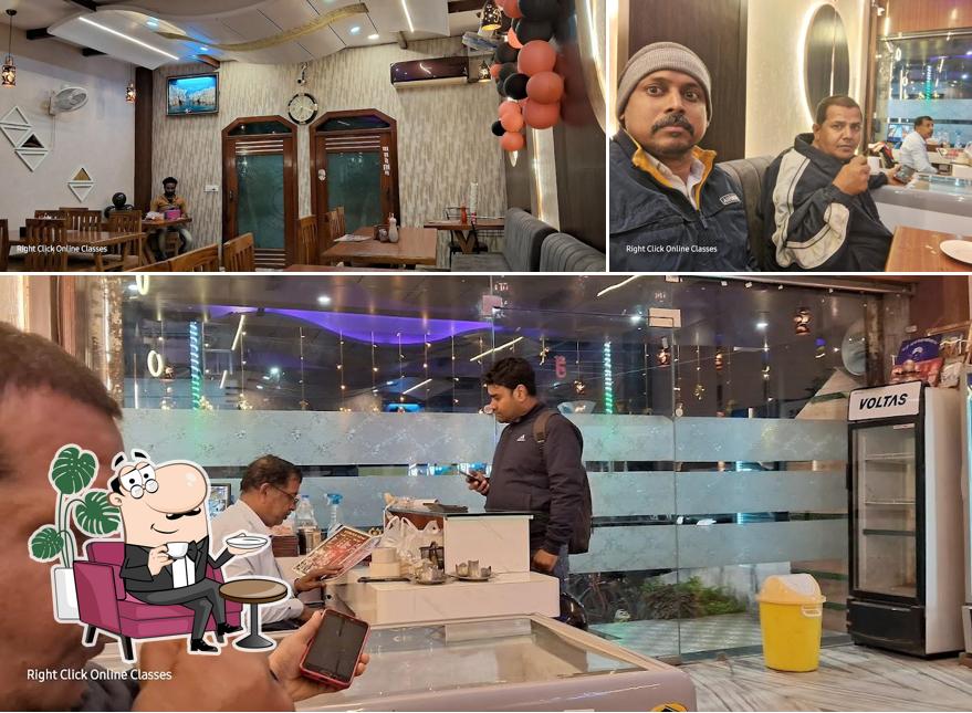 The interior of Jain jharokha restaurant