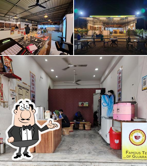 The interior of Khetla aapa tea stall & restaurant udaipur