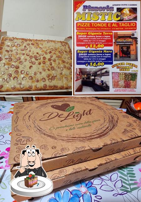 Torta al cioccolato al Mistic Pizzeria