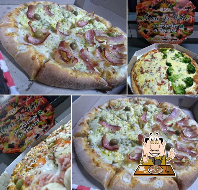 Escolha pizza no Nova De Ville