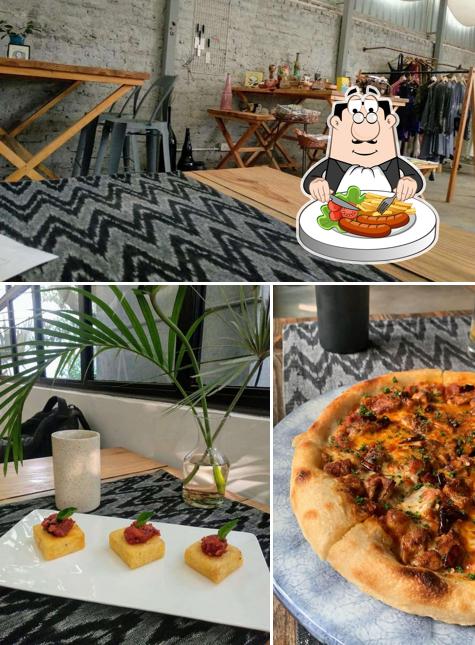 The picture of food and interior at Poochki Table