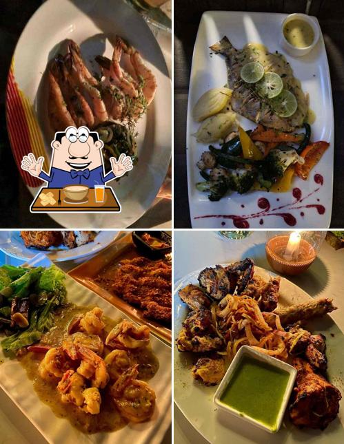 Food at Sandbanks Beach Resort, Arambol