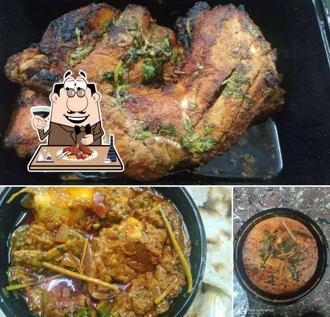 Meat dishes are offered by PIND PATIALA