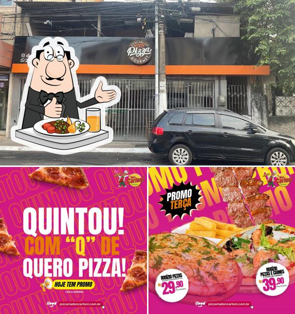 Dê uma olhada a imagem apresentando comida e exterior no Dom Carloni - Pizzas, Esfihas e Porções