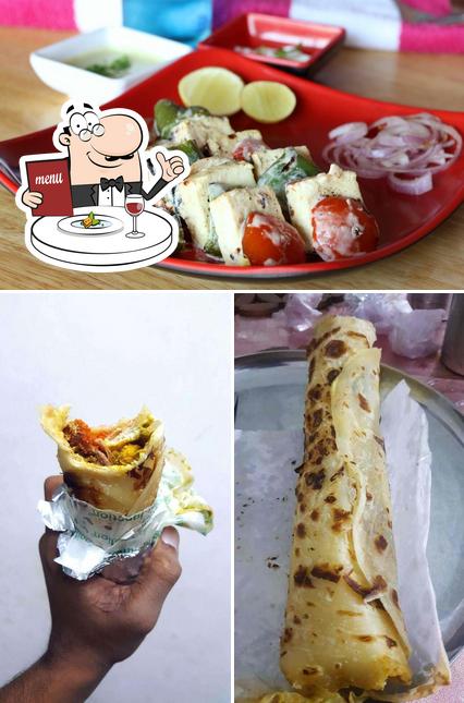 Food at Kathi Junction