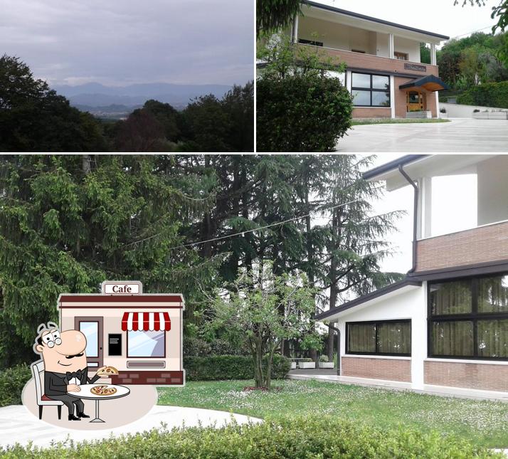 Goditi la vista dall'area esterna di Osteria al Cacciatore