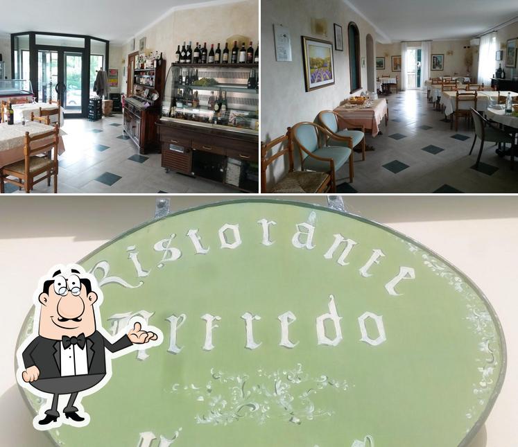Tra le diverse cose da Ristorante Da Alfredo di Ogemini Alfredo si possono trovare la interni e torta