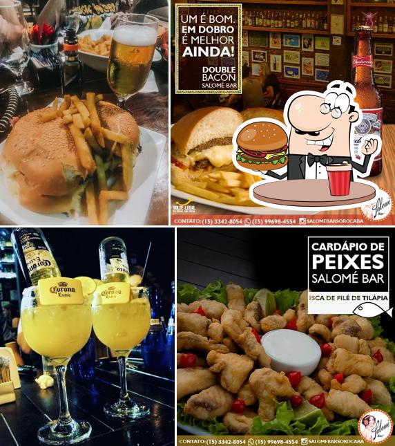 Experimente um hambúrguer no Salomé Bar Matriz