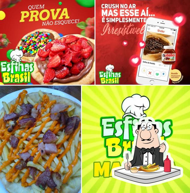 Experimente batatas fritas no Esfihas Brasil Manilha