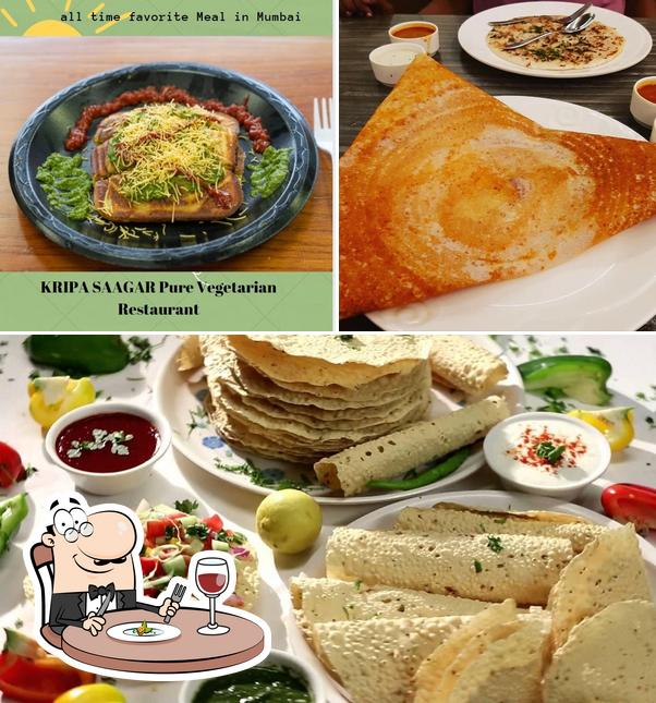 Food at Kripa Saagar (Now King chilli Chindian Fusion Pure Veg )