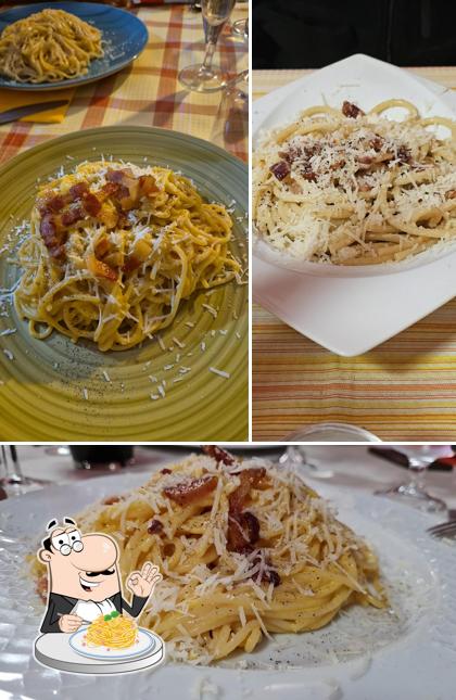 Spaghetti alla carbonara al La Lupa