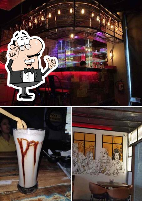 The picture of Nuclear Cafe Restro’s interior and beverage