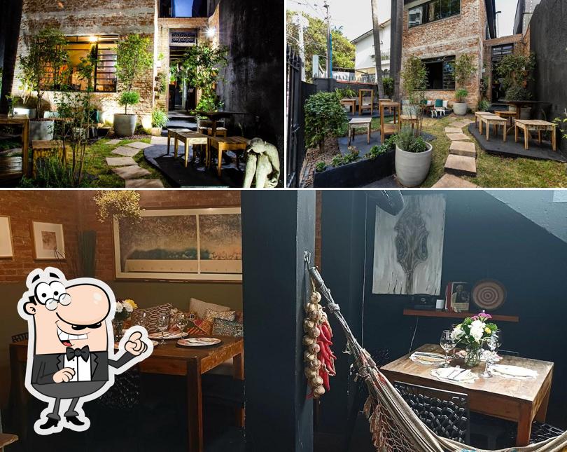 O interior do Restaurante Bistrô Sobreiro Campo Belo