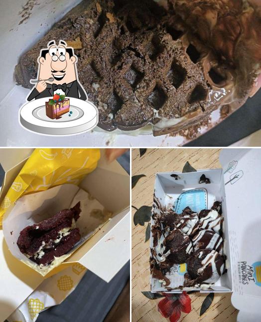 Chocolate cake at The Belgian Waffle Co