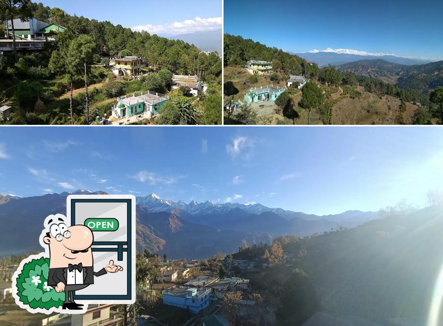 Check out the exterior of Himalaya Valley Restaurant, Kausani