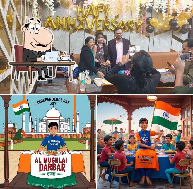 Take a seat at one of the tables at Al Mughlai Darbar