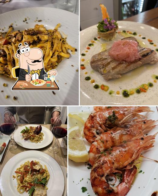 Cibo al Trattoria moderna Borgo Marino