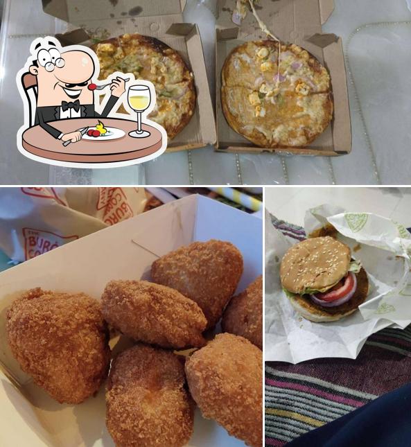 Food at Burger store