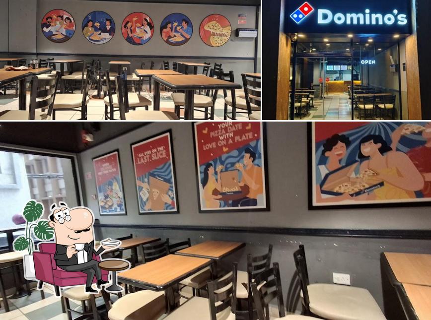 The interior of Domino's Pizza GITAM University, Visakhapatnam