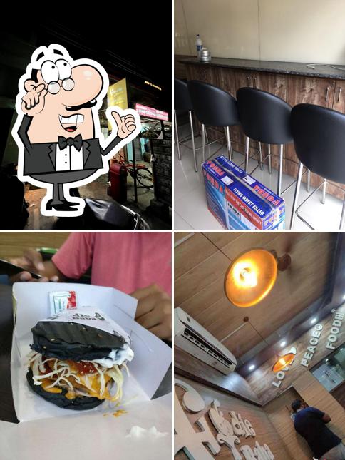 The interior of Foodie Baba