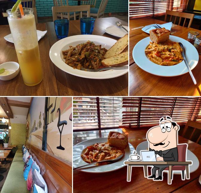 Take a seat at one of the tables at Getafix Cafe