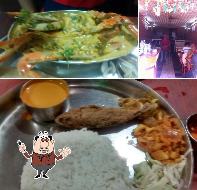 This is the image showing food and bar counter at New Alankar Restaurant