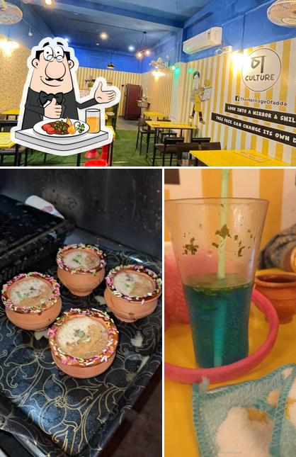 This is the picture showing food and interior at Cha Culture Chakdah