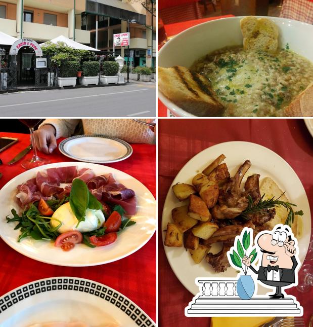 Gli esterni di Osteria Cacio e Pepe