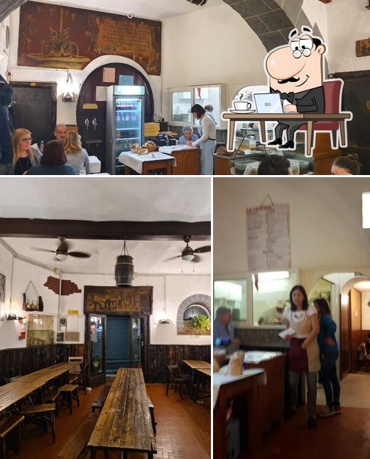 Dai un'occhiata agli interni di Pizzeria La Cantina