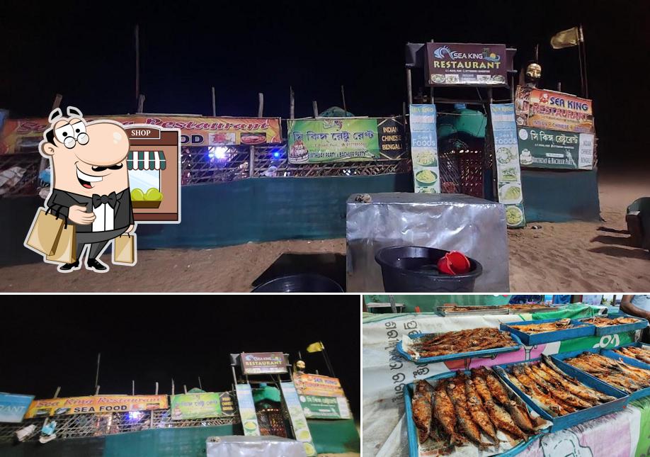Check out the picture depicting exterior and food at Sea king Resturant