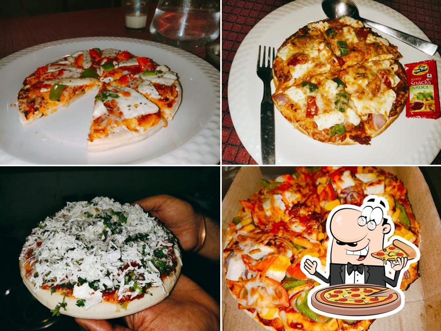 Get pizza at Uptown Cafe