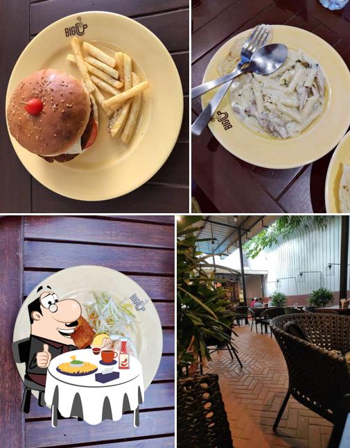 Treat yourself to a burger at Big Cup Café Bangalore