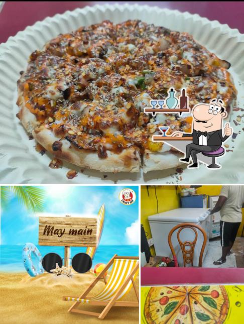 Among different things one can find interior and food at CRISPY