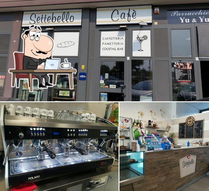 La foto di interni e esterno da Settebello Cafè