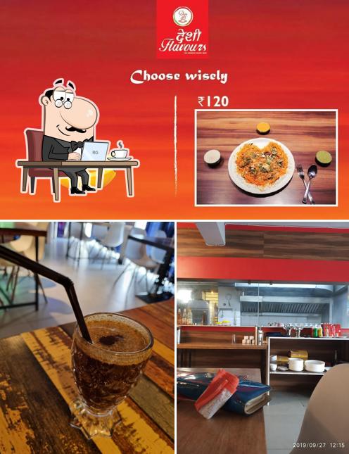 The picture of Deshi Flavours Restaurant’s interior and food