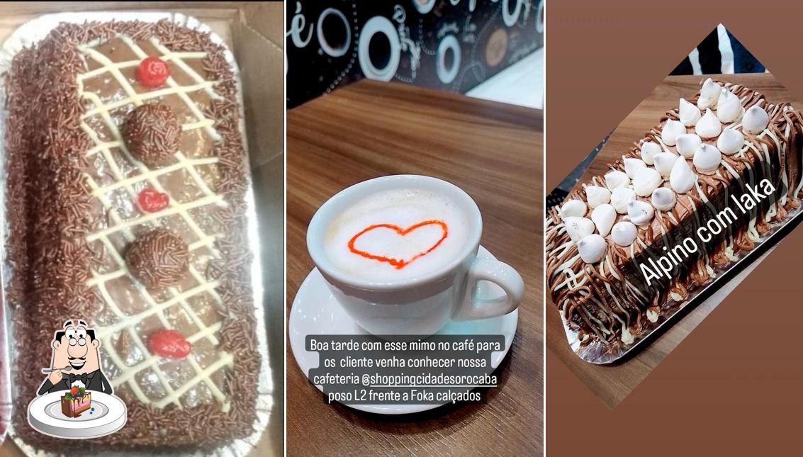 Bolo de chocolate em Doce coffee