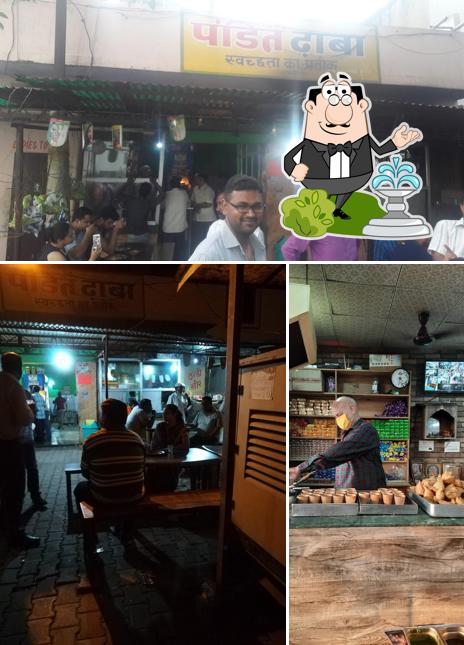 The image of exterior and bar counter at Pandit Dhaba