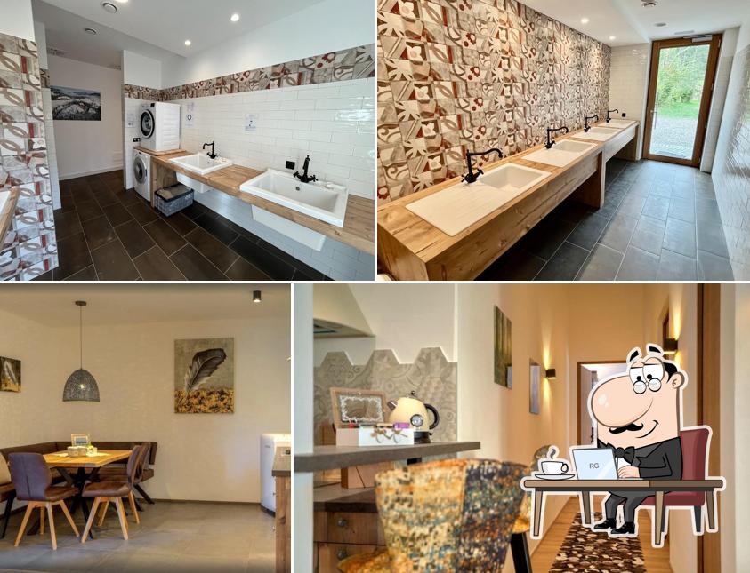 Gli interni di Schartner Alm Campingplatz